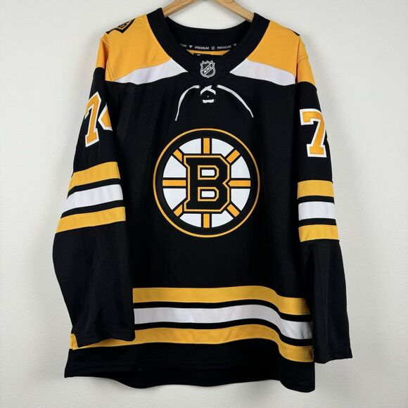 NHL Boston Bruins Fanatics Premium Jersey Men's 52 Stitched #74 DeBrusk - Picture 2 of 10